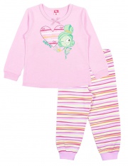 Пижама - CAK 5372 Пижама для девочки (розовый)