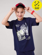 Футболка - CLE Футболка мал. 865756кд_п (т.синий) Футболка - CLE Футболка мал. 865756кд_п (т.синий)