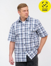 Рубашка - Рубашка мужская шотландка короткий рукав Рубашка - Рубашка мужская шотландка короткий рукав