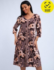 Халат - 00941 Халат велюровый на молнии (бежевый) Халат - 00941 Халат велюровый на молнии (бежевый)