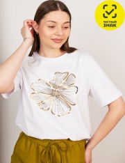 Футболка - ДЖЕМПЕР ЖЕН. 30218G (Белый) Футболка - ДЖЕМПЕР ЖЕН. 30218G (Белый)