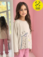 Джемпер - 130011C-39 Лонгслив для девочки (Экрю) Джемпер - 130011C-39 Лонгслив для девочки (Экрю)