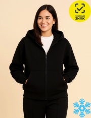 Толстовка - WH17116NK_4008 Толстовка женская (Черный) Толстовка - WH17116NK_4008 Толстовка женская (Черный)