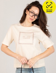 Футболка - ДЖЕМПЕР ЖЕН. 648161 (Кремовый) Футболка - ДЖЕМПЕР ЖЕН. 648161 (Кремовый)