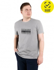 Футболка - МТ 012Н1 Футболка мужская (серый меланж) Футболка - МТ 012Н1 Футболка мужская (серый меланж)