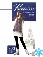  - Podium  Cotton Plus 300 den nero